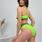 Bikini élégant taille haute sculptant