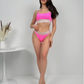 Bikini élégant taille haute sculptant