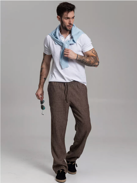 Pantalon homme en lin