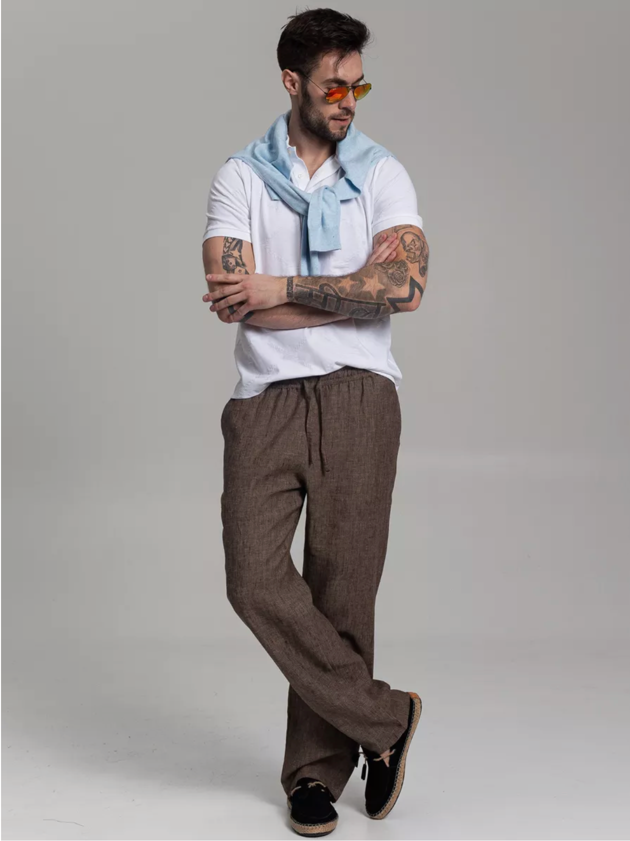 Pantalon homme en lin