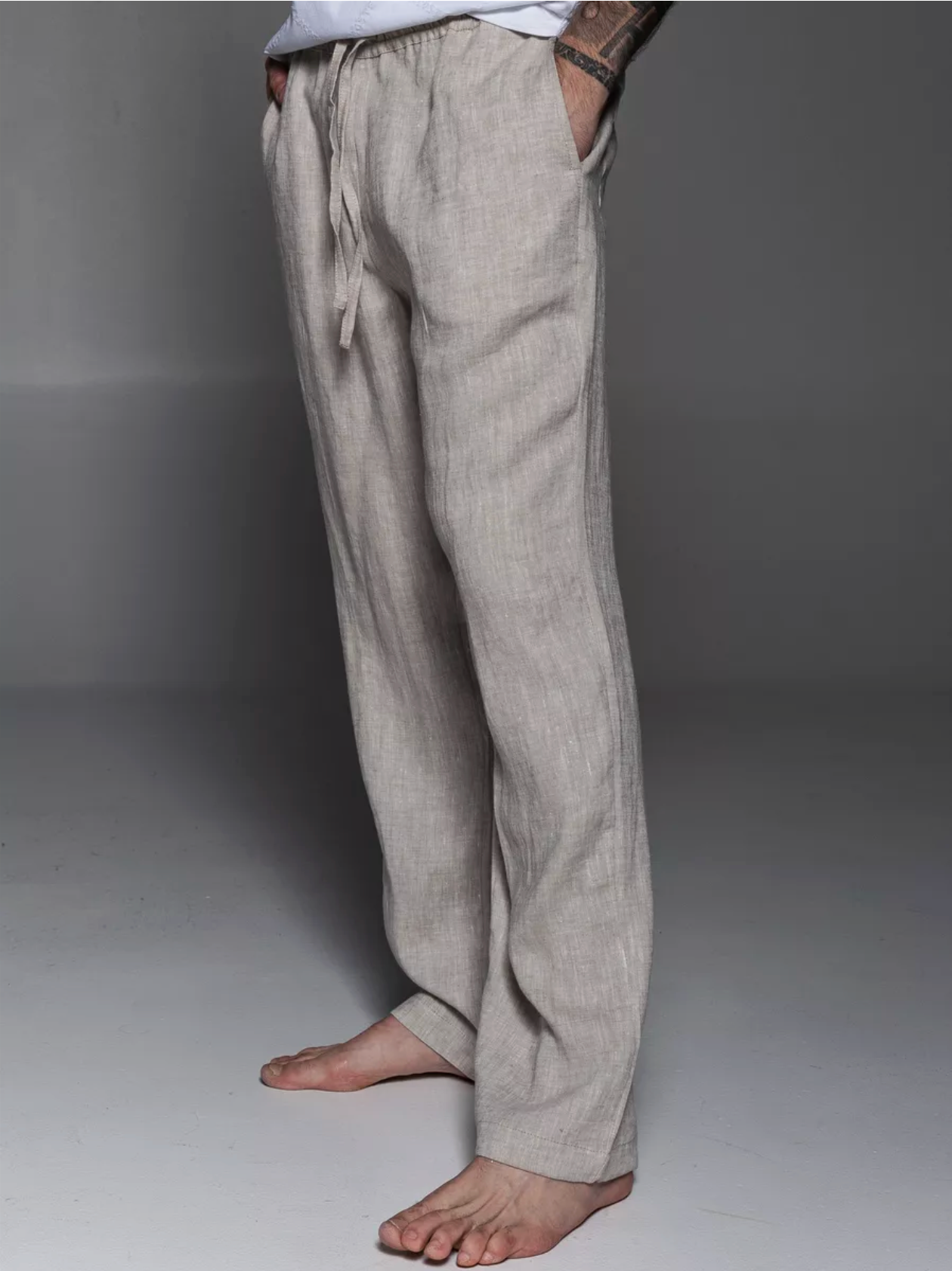 Pantalon homme en lin
