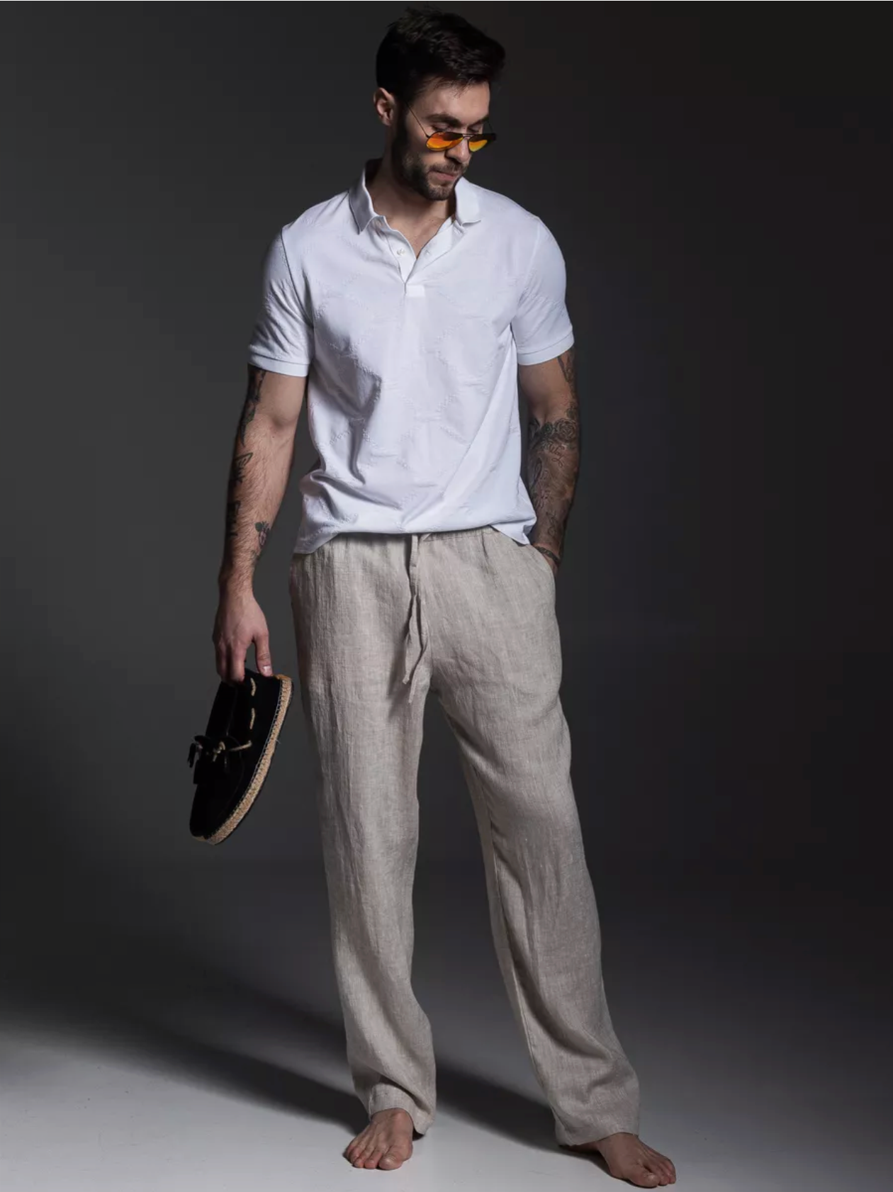 Pantalon homme en lin