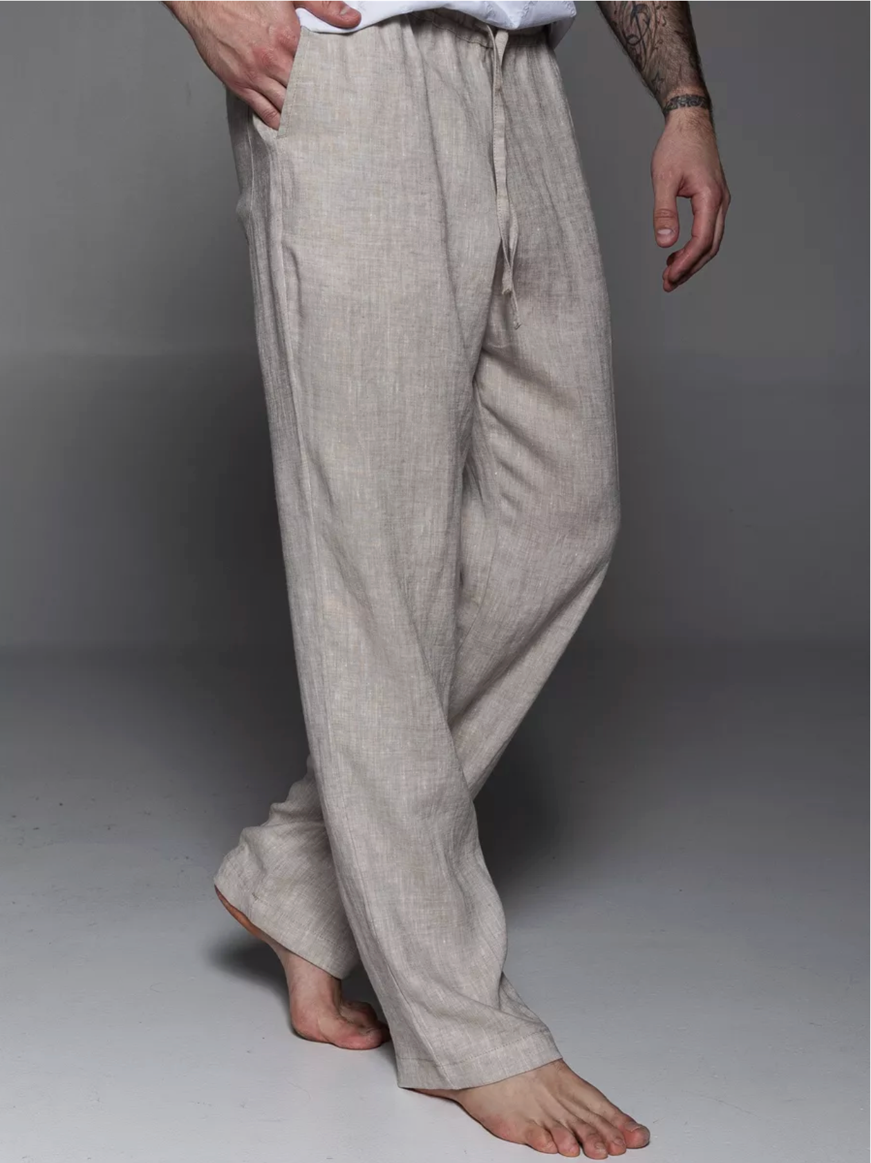 Pantalon homme en lin