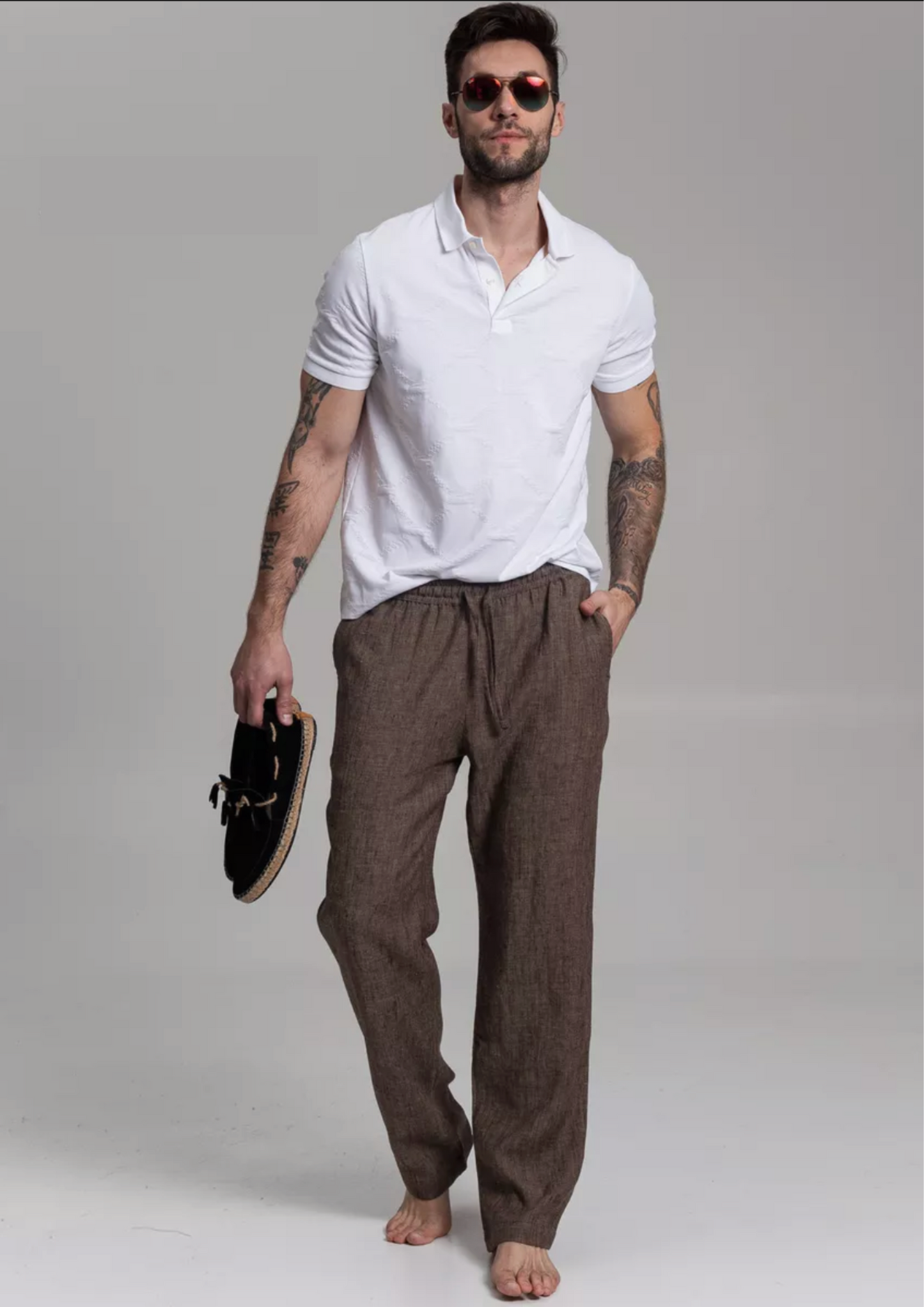 Pantalon homme en lin