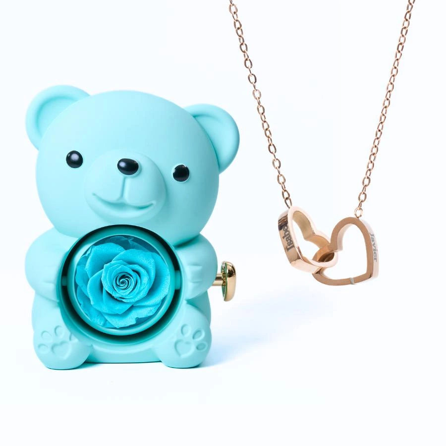 Ours Eternel & Collier Personnalisé