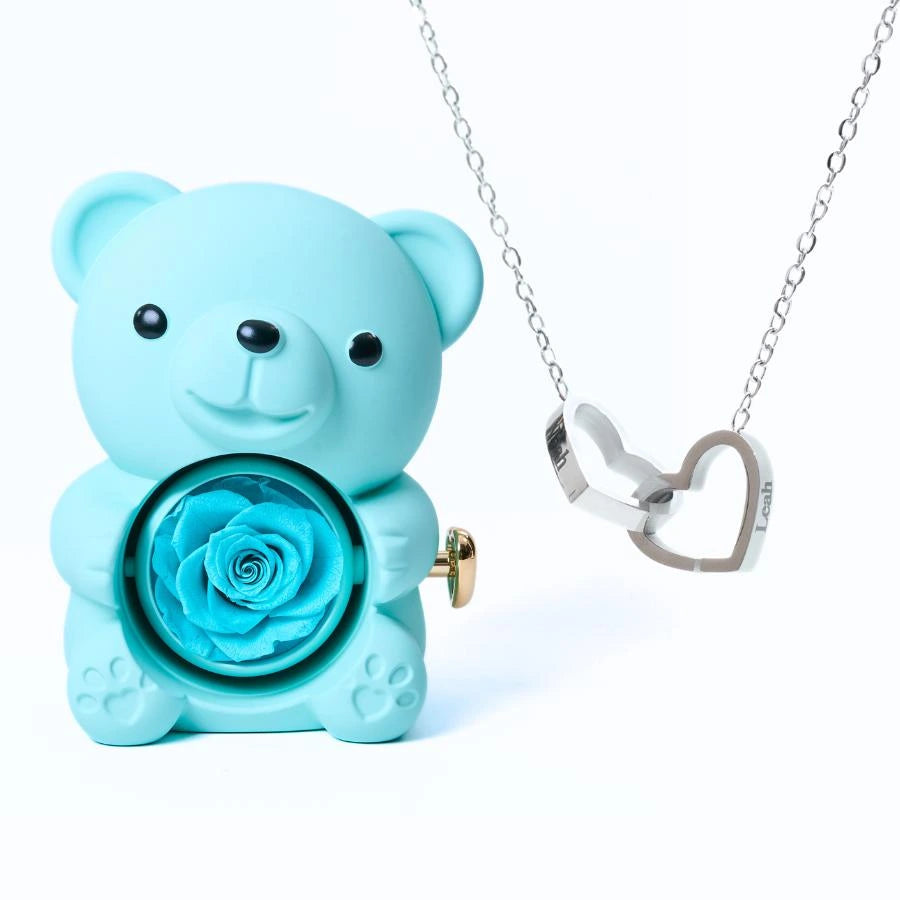 Ours Eternel & Collier Personnalisé