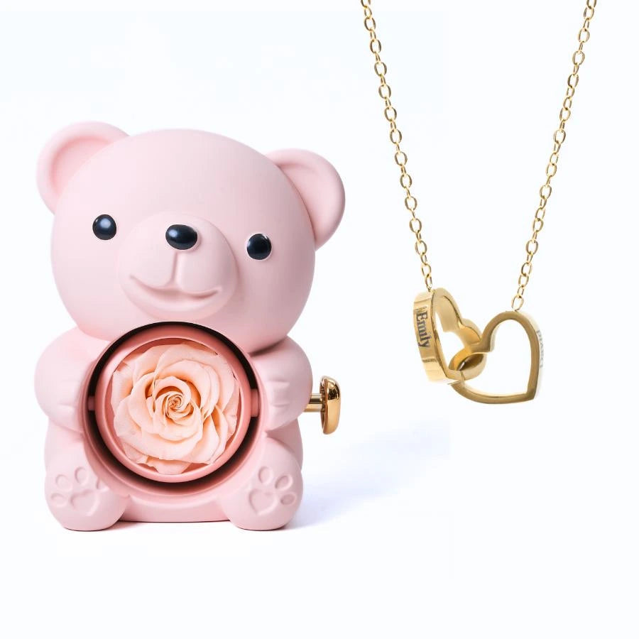 Ours Eternel & Collier Personnalisé