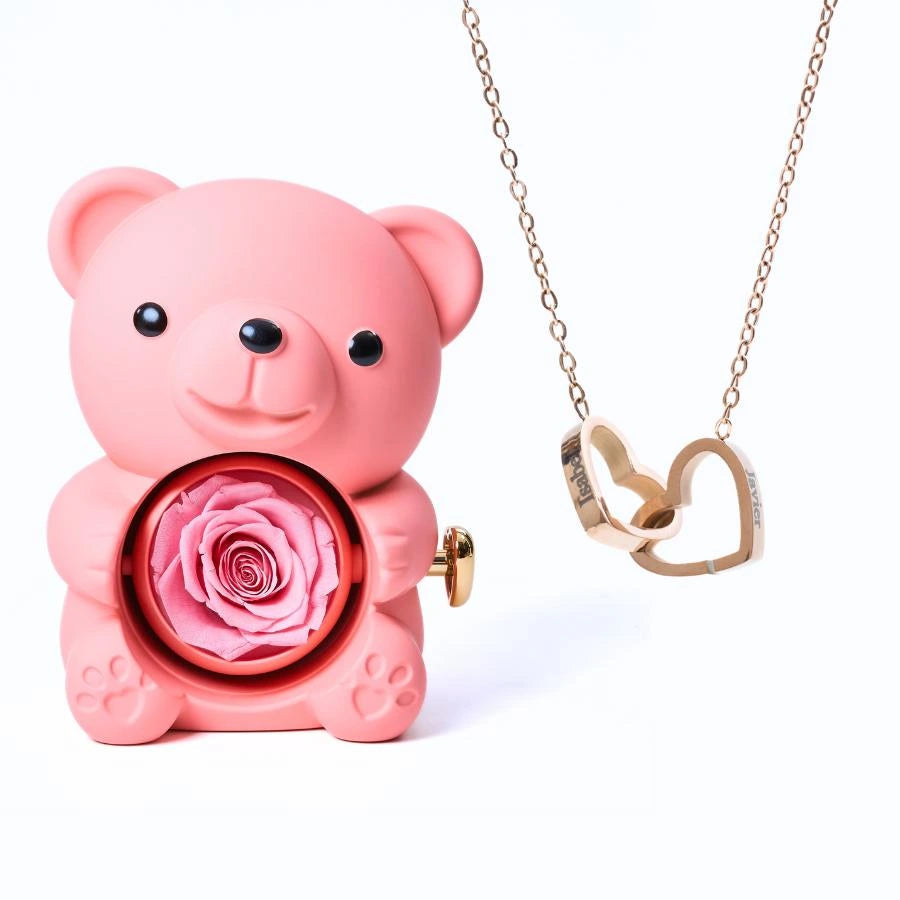 Ours Eternel & Collier Personnalisé