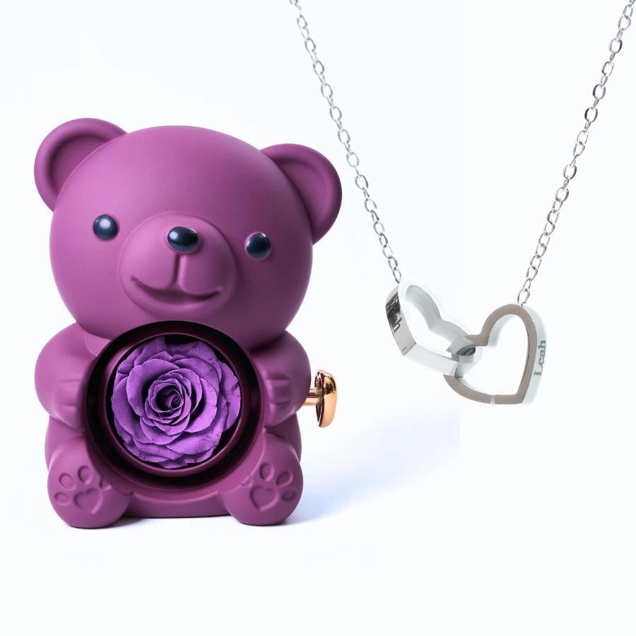 Ours Eternel & Collier Personnalisé
