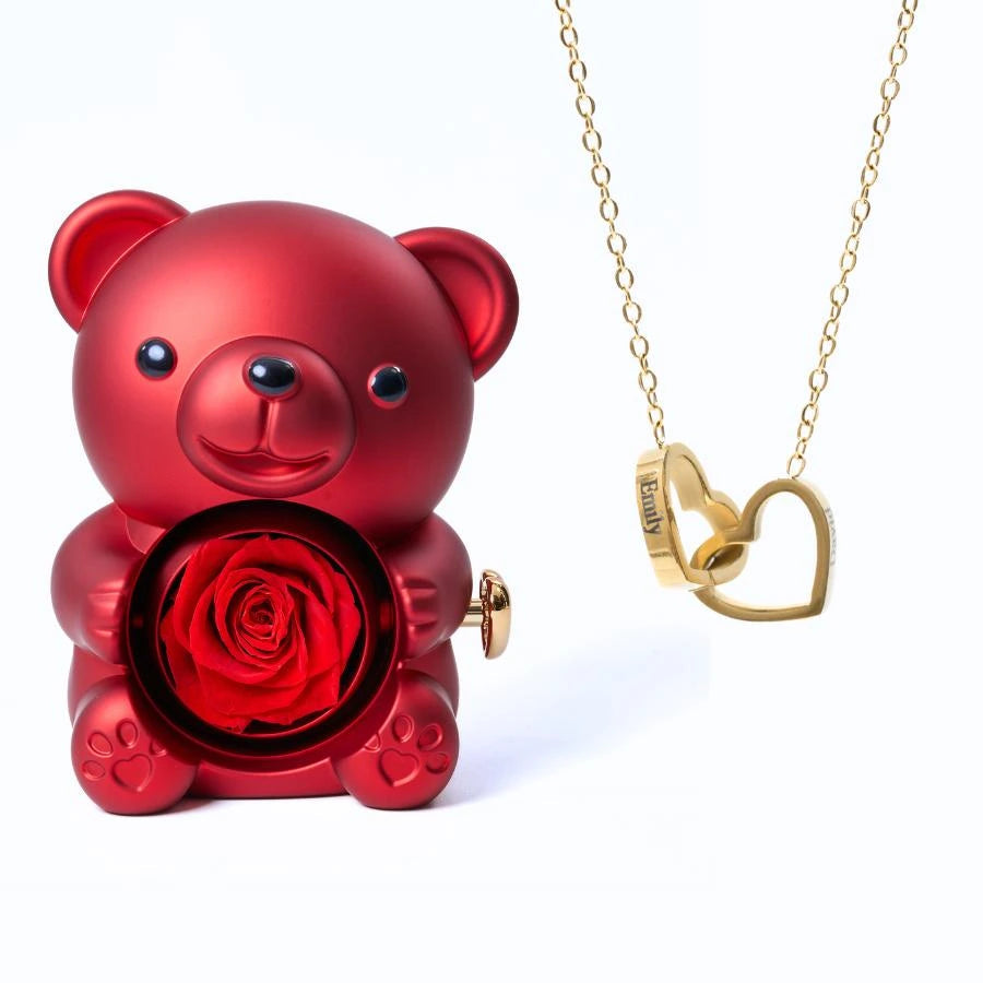 Ours Eternel & Collier Personnalisé