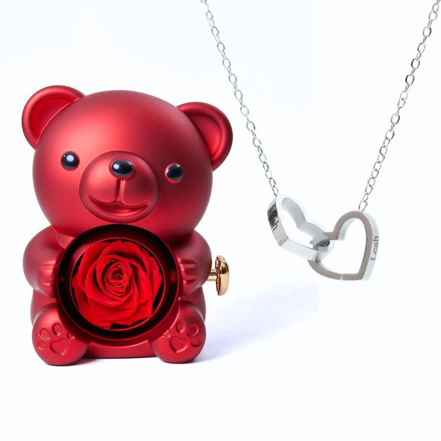 Ours Eternel & Collier Personnalisé