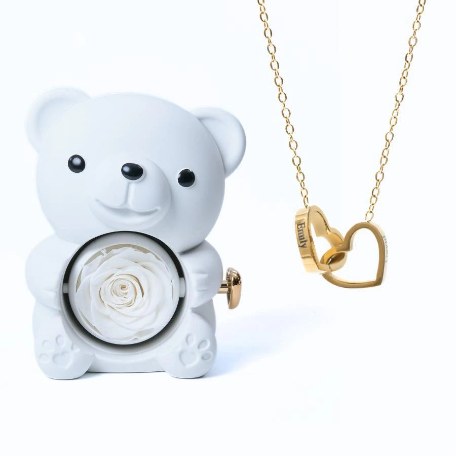 Ours Eternel & Collier Personnalisé